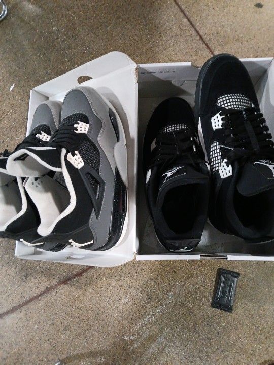 2 Pair Jordan's 4 Size 11,12