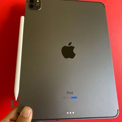  128GB Apple IPad Pro 11” 3rd Generation (2021 model / M1 chip ) WiFi + Cellular (5G / Unlocked) with pen, keyboard & Accessories (256gb $679) 