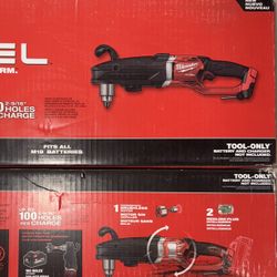 Milwaukee M18 Fuel Super Hawg 1/2” Right Angle Drill. Tool Only. Model #2809-20