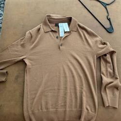 Banana Republic Men Long Sleeve Polo ( size Small )