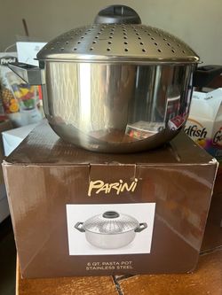 Parini 6 Qt Stainless Steel Pasta Pot