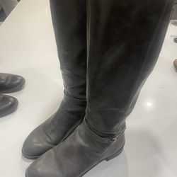 Life Stride Womens Gray Riding Boot, Size 9