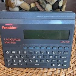 Franklin Language Master LM 2200 Electronic Dictionary Thesaurus Spell Corrector just $5 