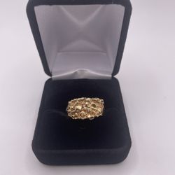 14k, 10. 3grams, Nugget Ring