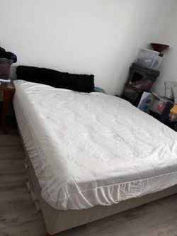 FREE - Serta King size bed with solid boxspring - FREE MUST PICK UP IN DOWNTOWN WEST PALM BEACH.