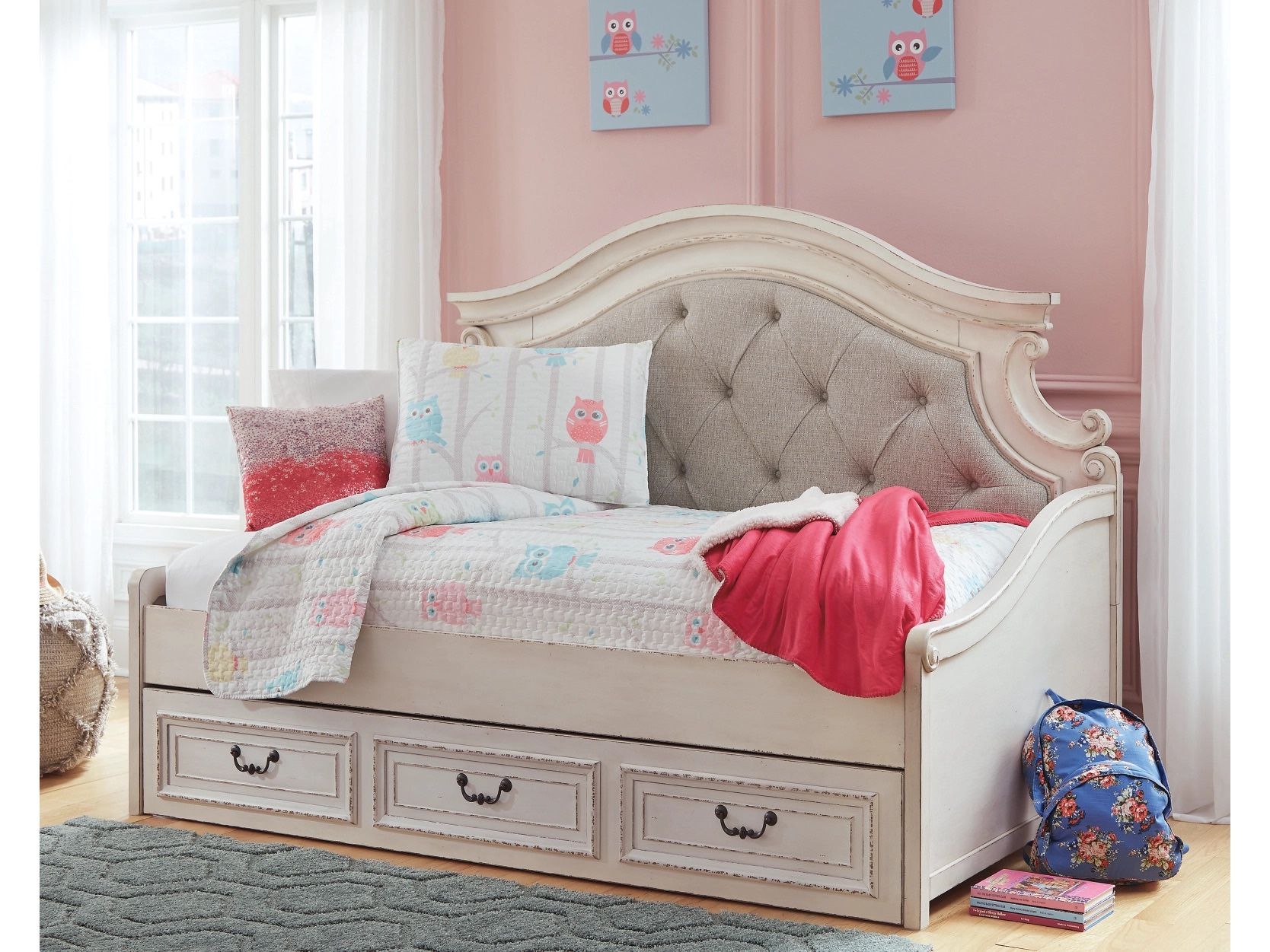 Ashley Raelyn Day Bed with Large Storage Drawer