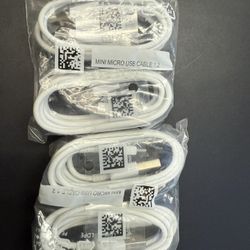 Brand New 4 Of 4ft Usb A To Usb-c Braided Charg & Data Cable