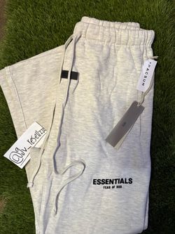 Light grey essentials pants uncuffed Light grey essentials pants uncuffed