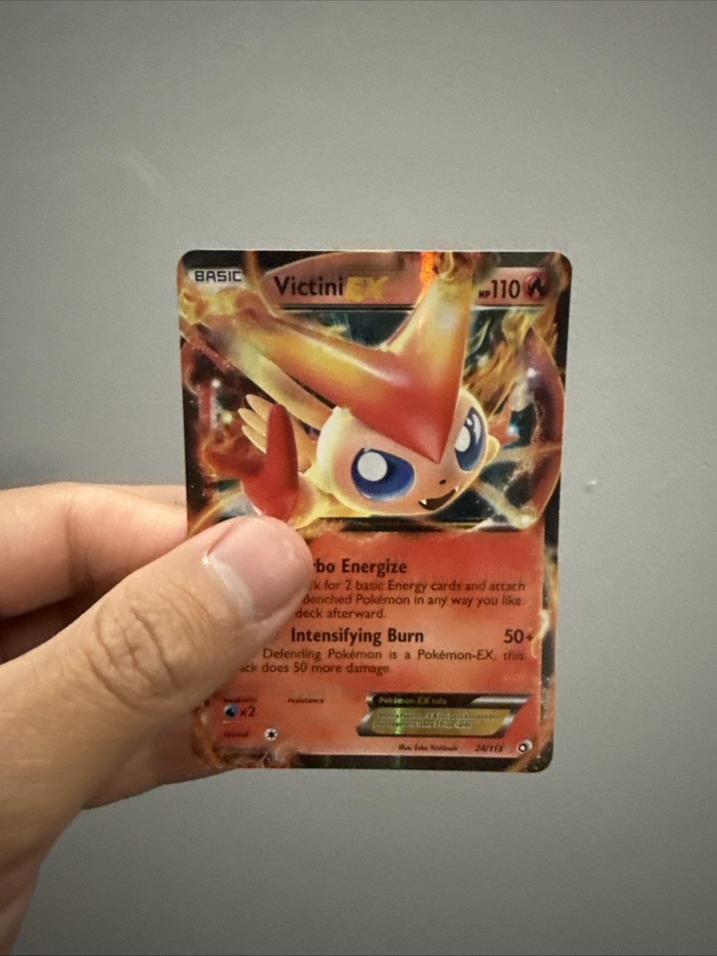 Pokemon ( Victini EX) Card