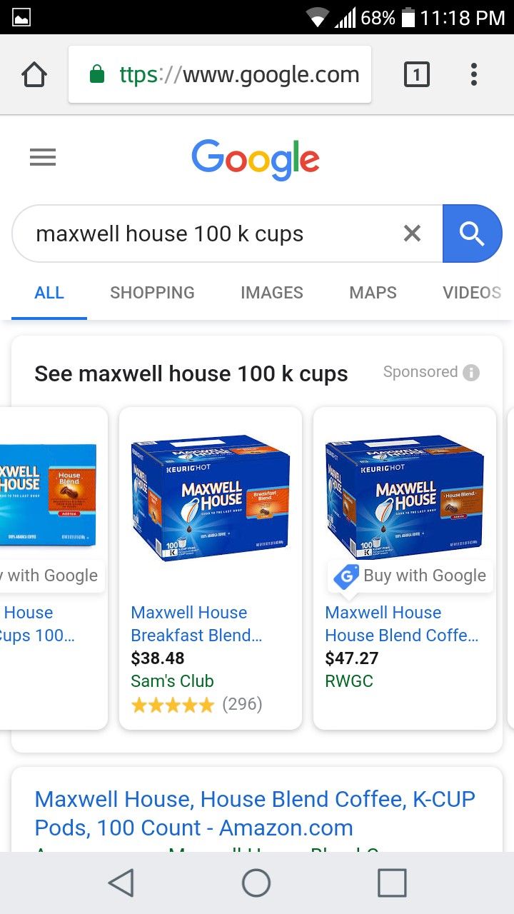 Starbucks 10 k cup pods ×maxwell 100 k cup pods brand new