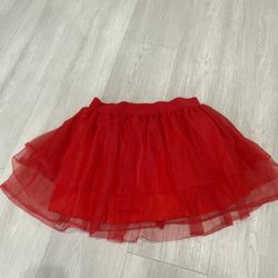 Spirit Halloween Tulle Red Skirt Costume S/M Adult