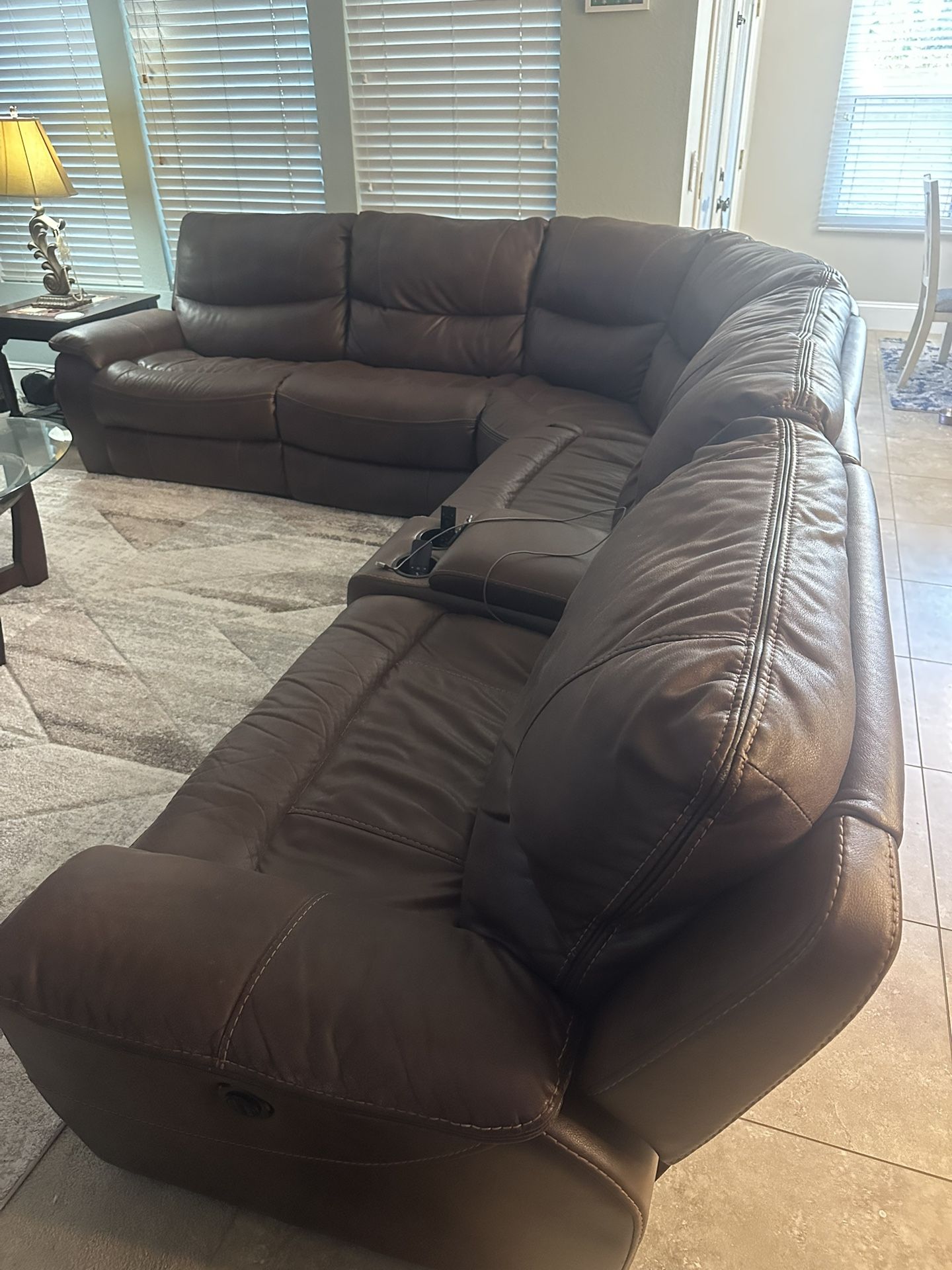 Leather Sectional/Couches