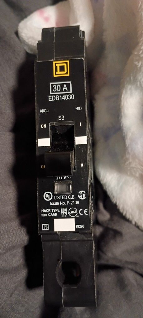 Single 30A Circuit Breaker Square D