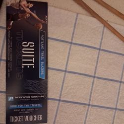 Portland trail blazers 2 ticket voucher for Suite