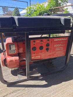 Generac Generator 5000watts running WORKS PERFECT!