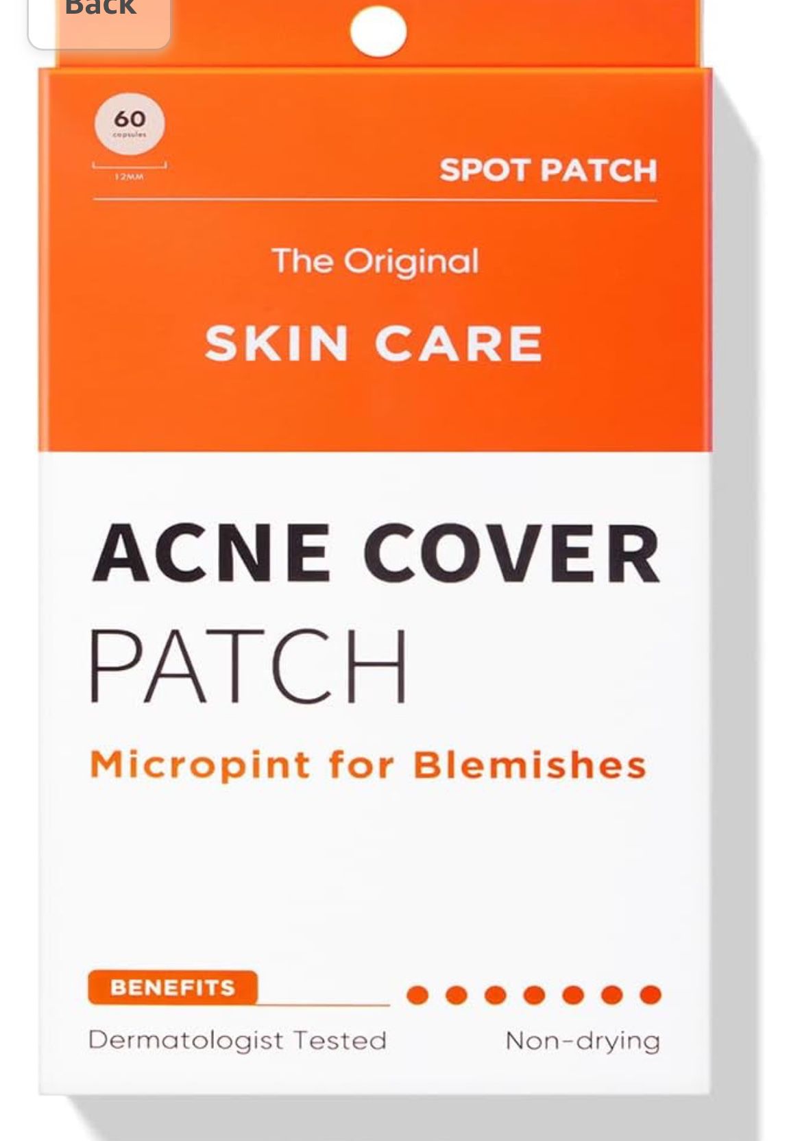  Acne Pimple Patches(60 Count), Hydrocolloid Acne Patch for Face, Acne Spot Dots Fast Healing, Blemish Cover, Pimple Patch For Blemishes,