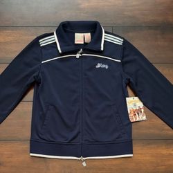 Little Girls Clothes New Navy Blue Roxy Track Jacket Size M About Size 7/8
