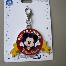 2025 Disney Parks Pin Trading Lanyard Medallion 25th Anniversary Mickey Mouse
