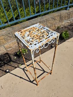 Vintage Wrought Iron Plant Stand