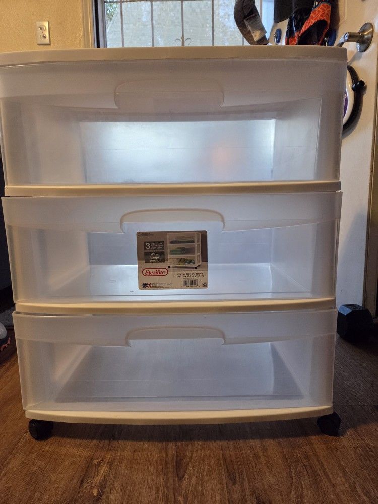 Sterilite 3 Drawer Cart