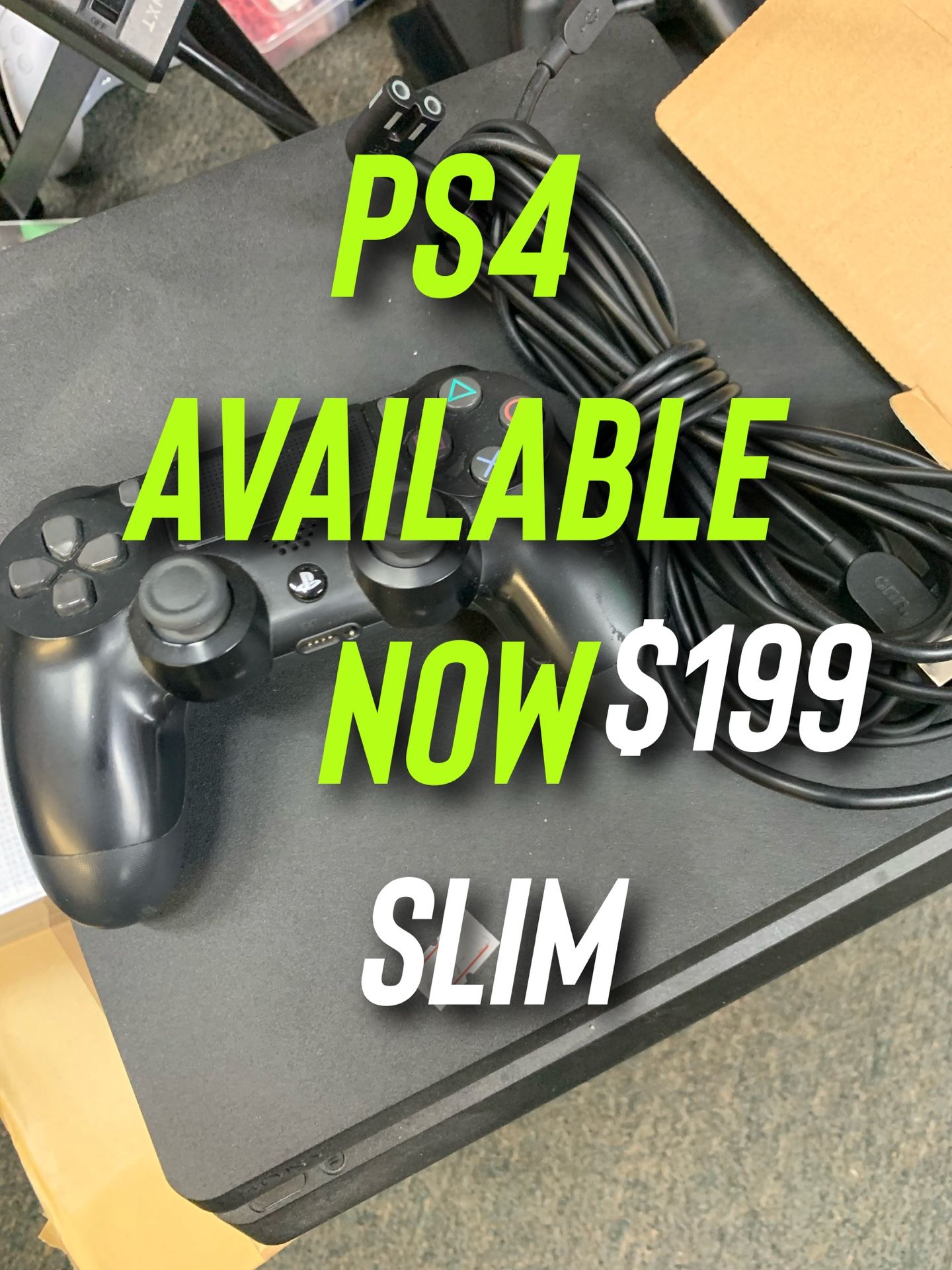 PS4 AVAILABLE NOW THE SLIM