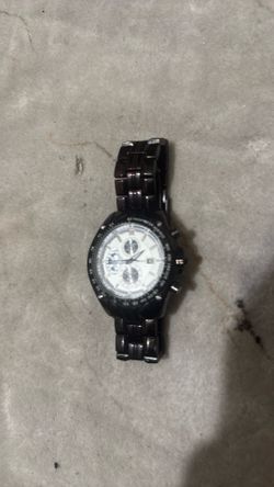 Curren Men’s Black Stainless Steel Chronograph Watch