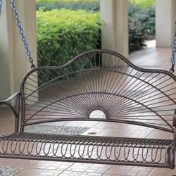 Porch Swing With Included Outdoor Cushions/Pillows 