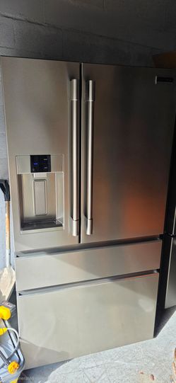 2026 frigidaire professional REFRIGERATOR  COUNTER DEPTH  4 DOOR FINGERPRINT RESISTANT  STAINLESS STEEL