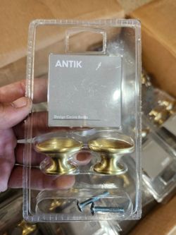 85 Packs IKEA ANTIK Brass Cabinet Knobs – 170 Knobs Total – New