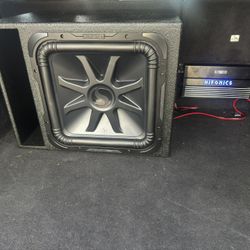Kicker L7 15” / Rhino Bro Box Deep Base / Hifonics Amp