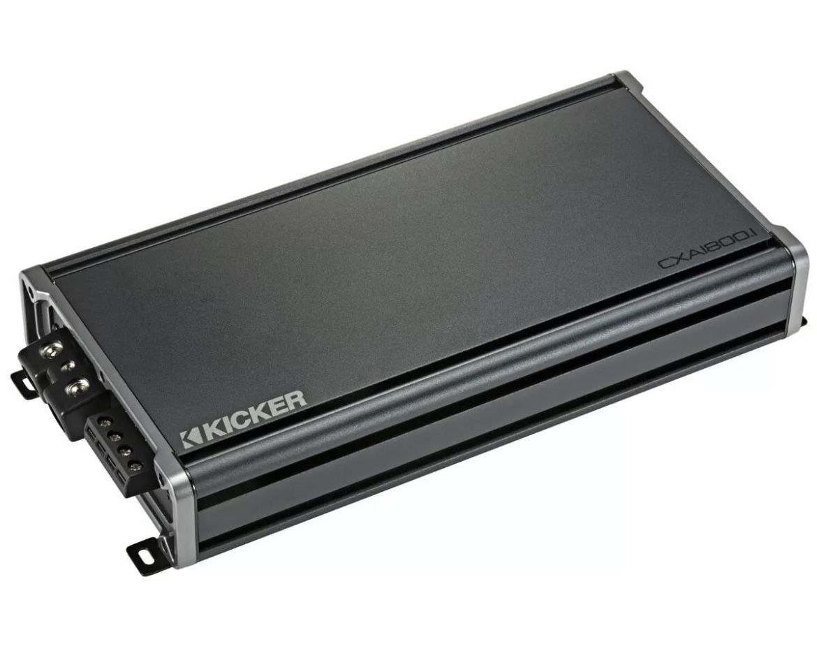 Kicker 46CXA18001 Car Audio Class D Amp Mono 3600W Peak Sub Amplifier CXA1800.1
