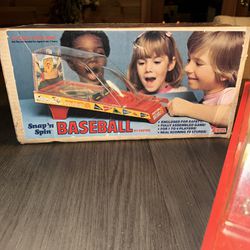 Vintage 1977 Snap ‘N Spin Baseball Game in Original Box Pinball Style