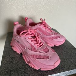 Steve Madden Neon Pink Posession Chunky Platform Sneakers Size 7.5