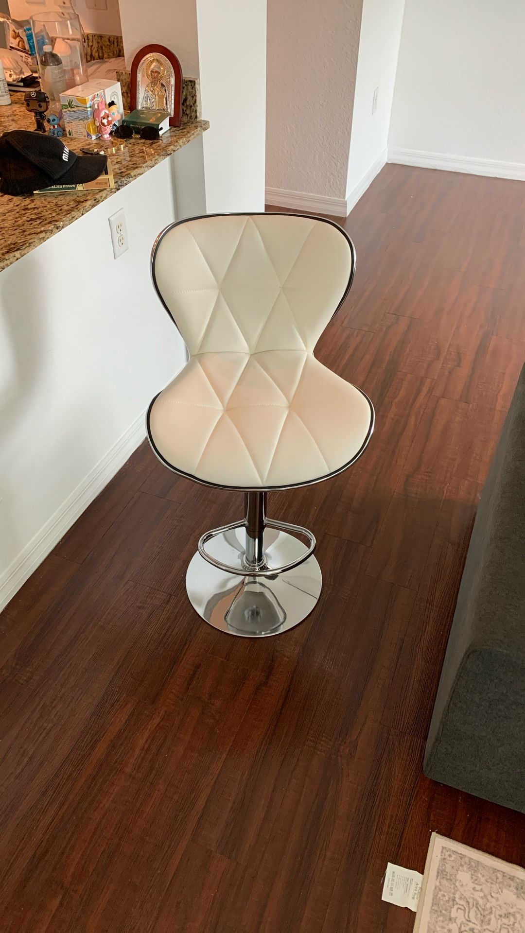White Bar Stool x2