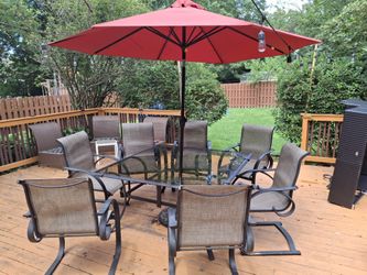 Outdoor Patio Table With 7 Chairs 