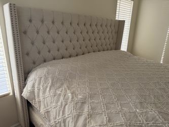 King bed headboard + frame