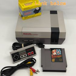 Original Nintendo NES Console Bundle OEM Controller Super Mario Cleaned Tested