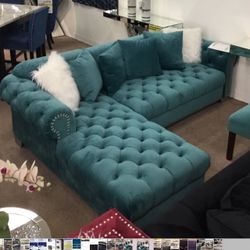 Two piece sectional sofa set