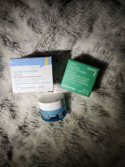 3-Piece Skincare Lot - Neutrogena Hydro Boost, Innisfree Clay Mask, Cosmedica Balm