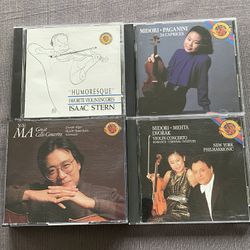 Classical Music String Virtuosos Ma, Midori and Stern, lot of 5 CDs new/excellent condition. Yo Yo Ma Great Cello Concertos, Dvorak, Elgar, Haydn, Sch