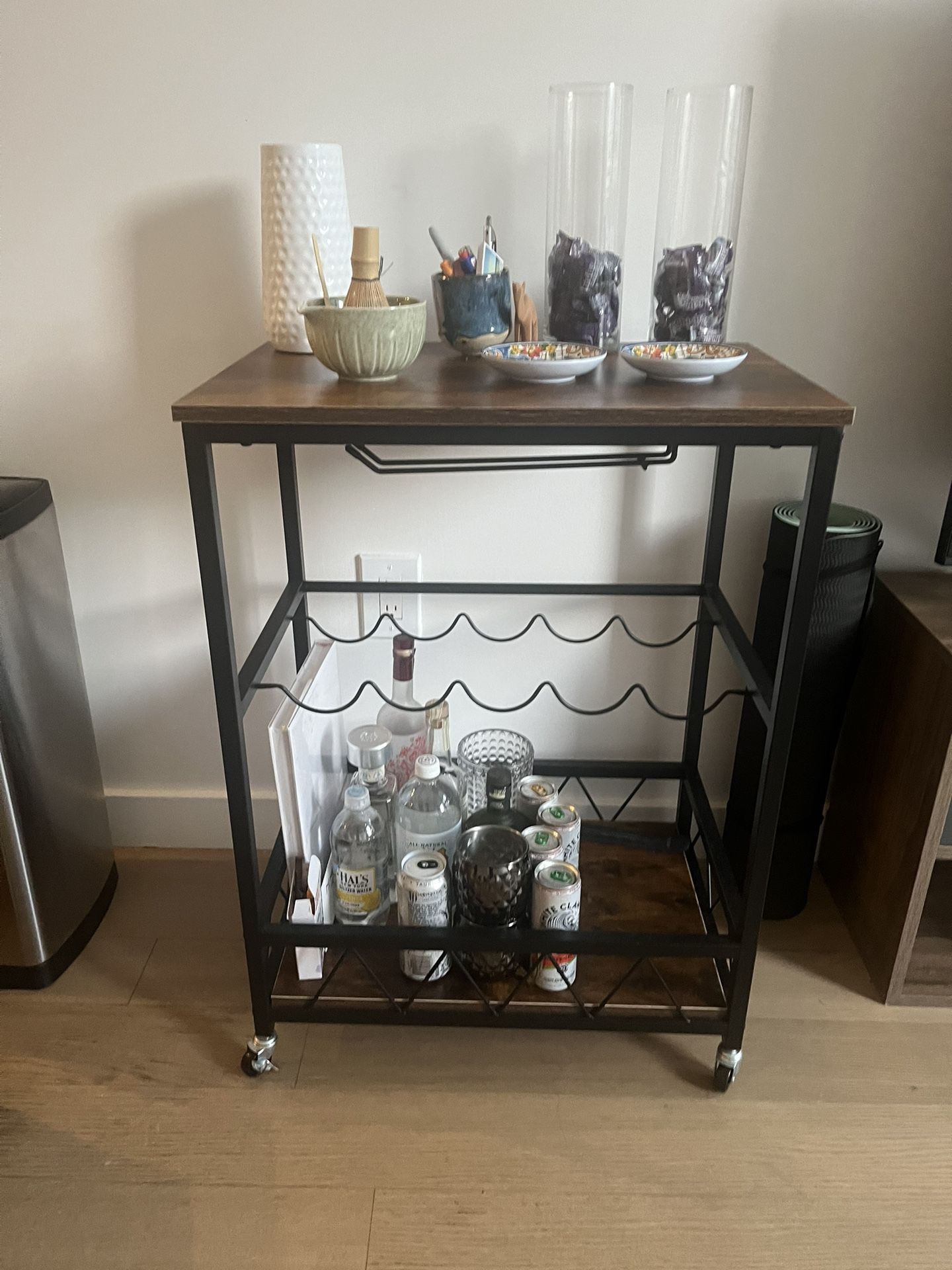 Industrial Bar Cart