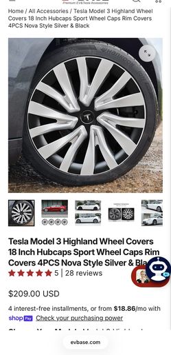 Tesla Model 3 Wheel Covers