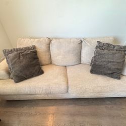 Cream 3 Seat Couch 