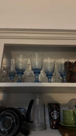 Beautiful Glasses Great To Use To Decorate The Table $25 For Six New