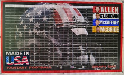 Fantasy Football Draft Board Kit 2026 Live In Person Party