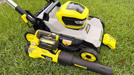 Lawn mower and blower Ryobi 40v