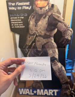 RARE Walmart 2007 Halo 3 standee