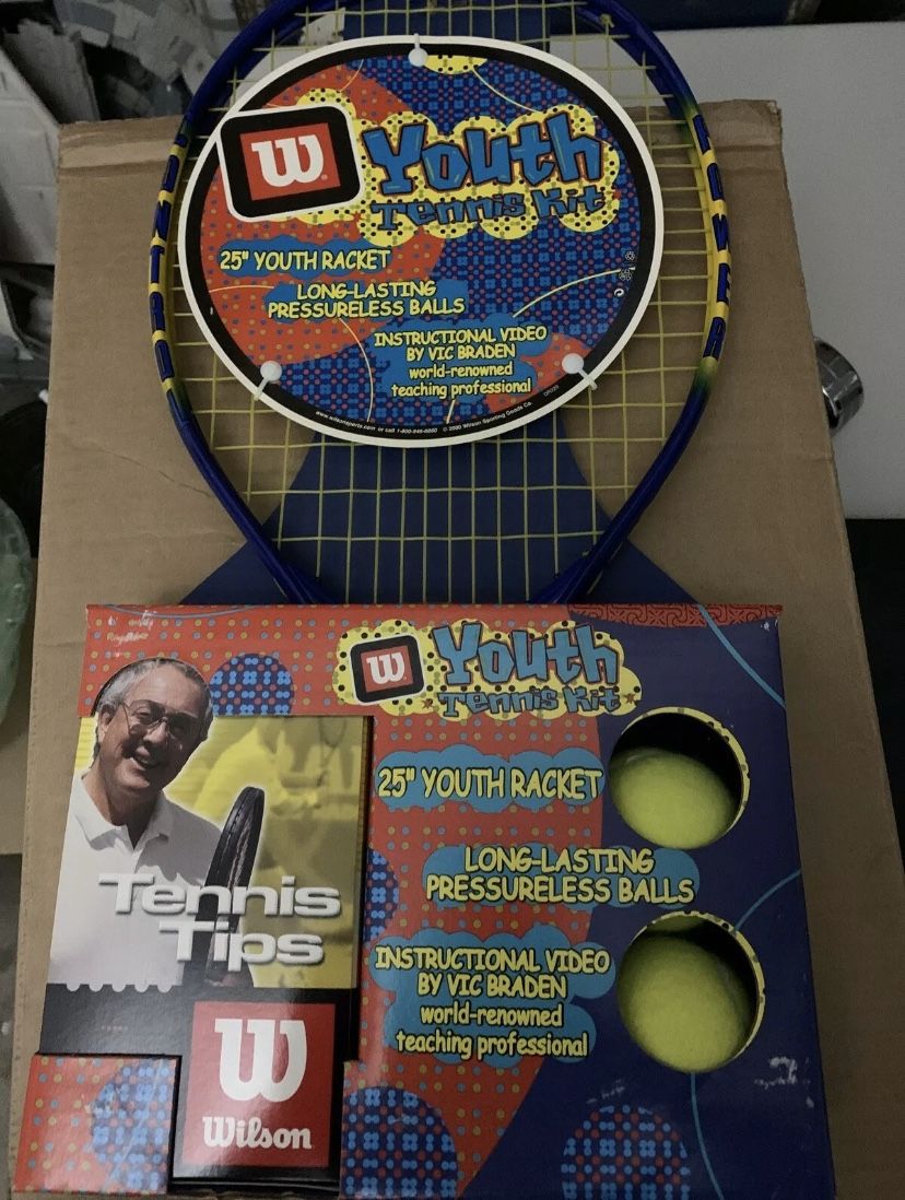Wilson Youth Tennis Kit - Racket, Tennis Balls, And Instructional Video