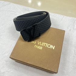 Louis Vuitton Black Suede Belt