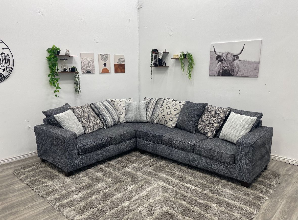 Gray Sectional Couch - Free Delivery